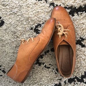 Chloe Oxford Flats in Nude Size 7